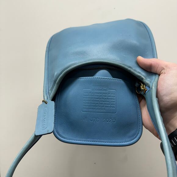 Vintage Coach Ergo Mini Zip Glacier Blue 9020 - Picture 7 of 7